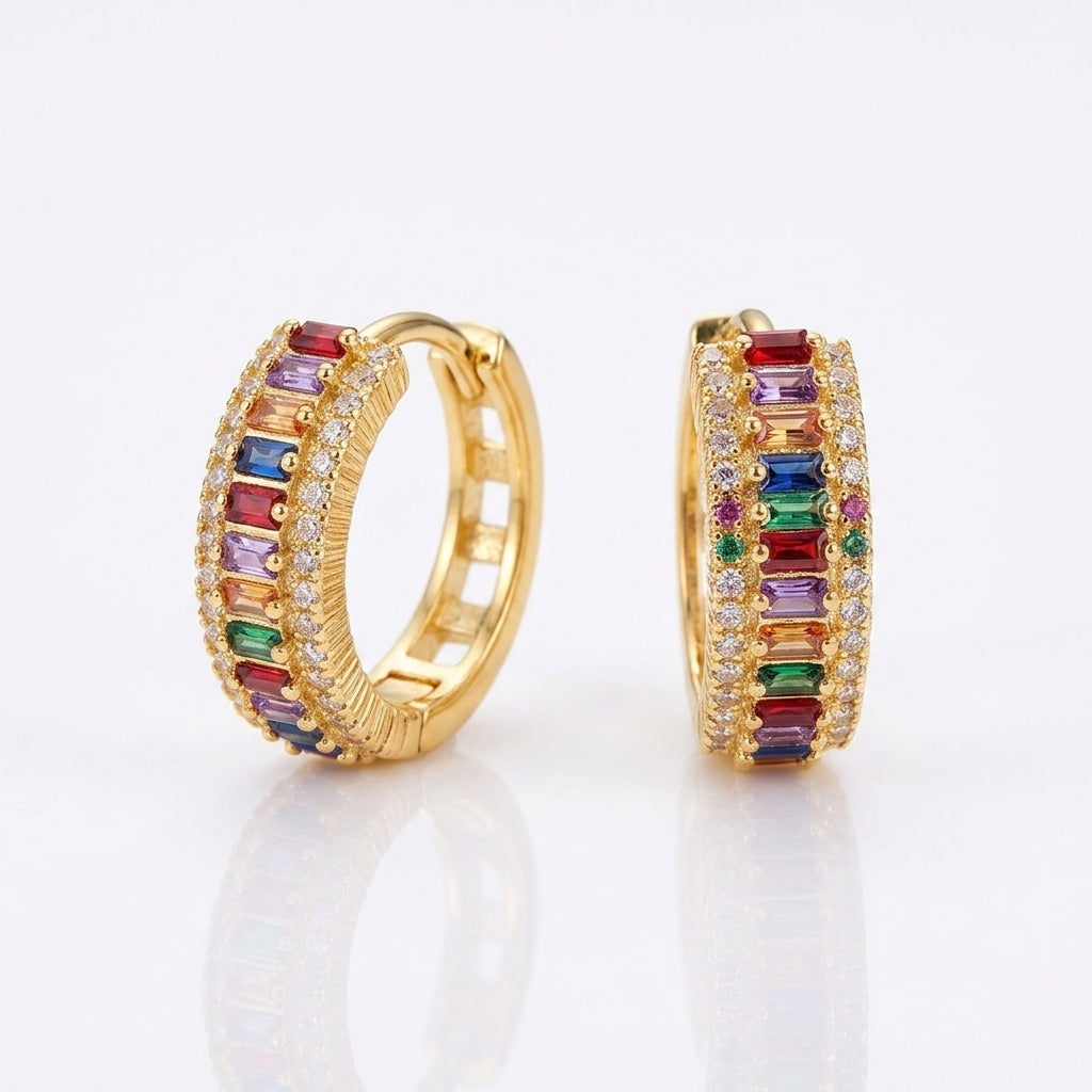 5 Sets of Colorful & Classy Huggie Earrings