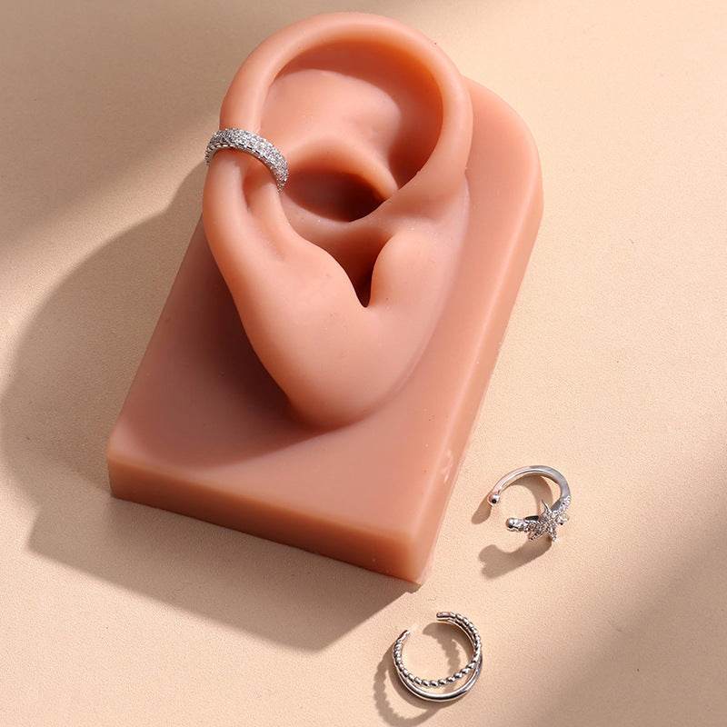 14k 3 Sets Elegant No-Piercing Ear Cuffs