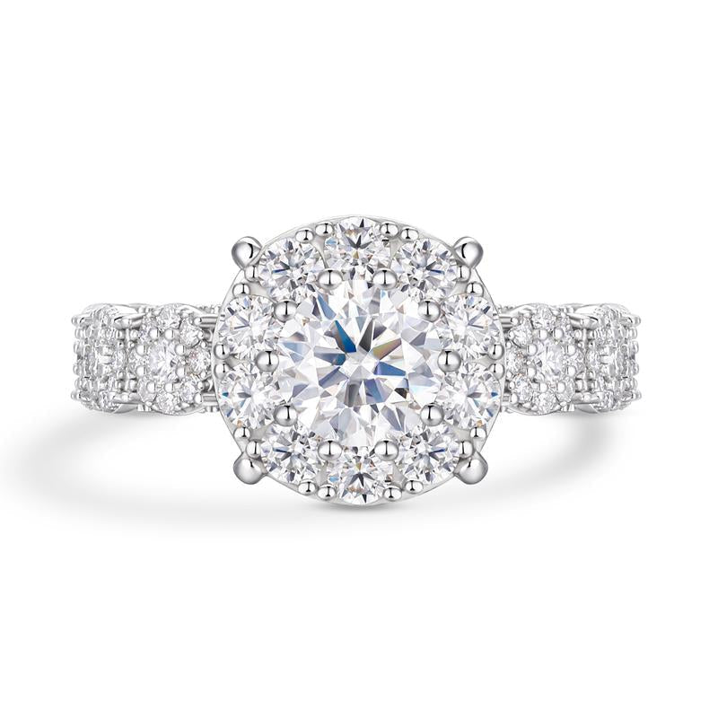 Bold Round Brilliant Cut Ring