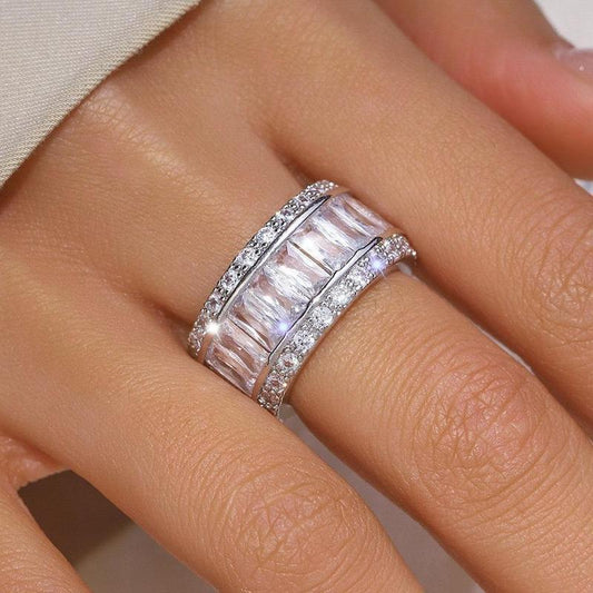 Elegant Baguette Cut Ring