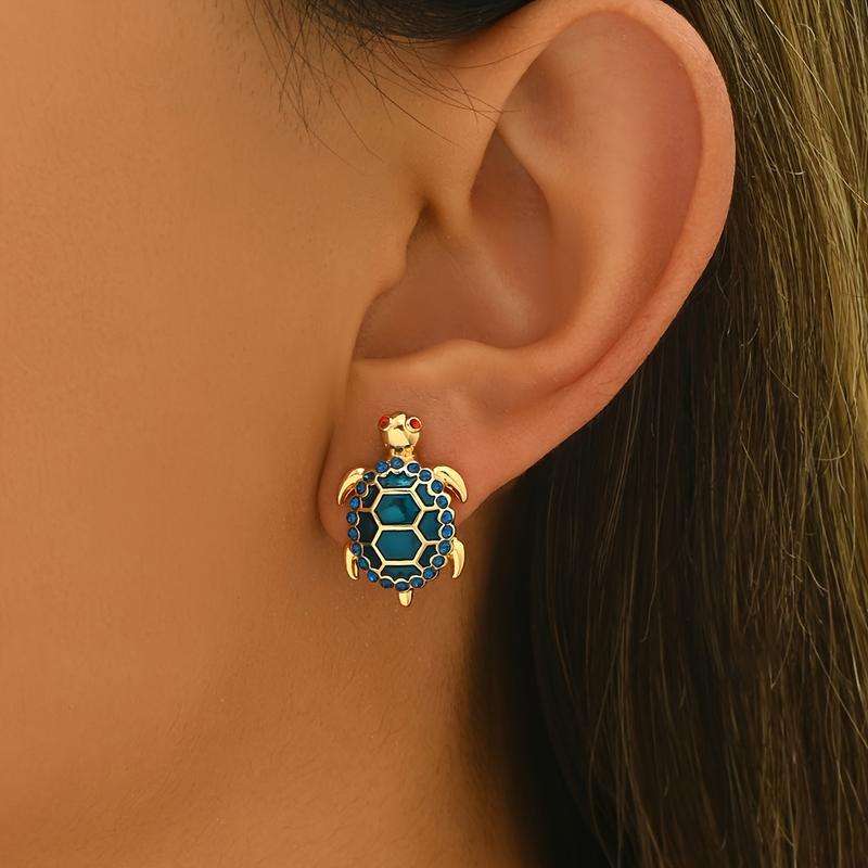 Elegant Cute Turtle Stud Earrings