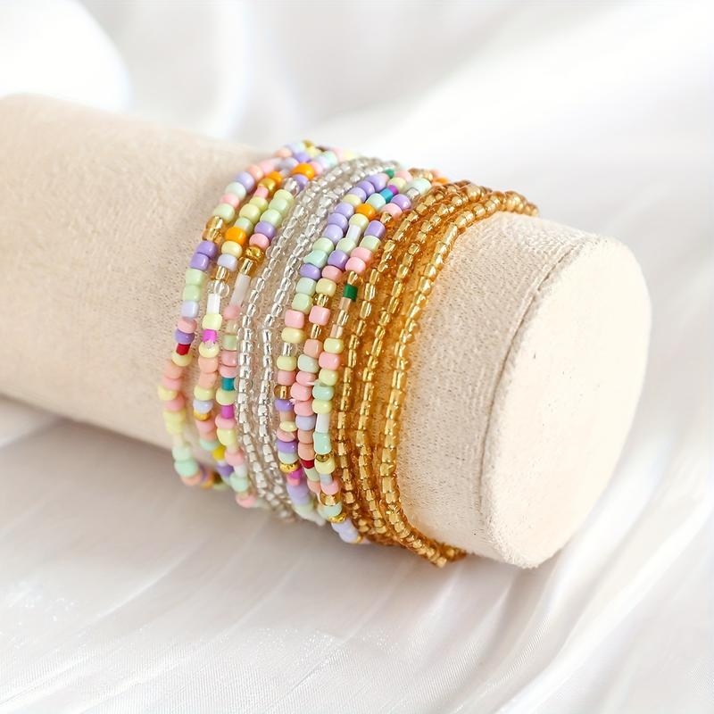 11pc Boho Pastel Bracelet Stack