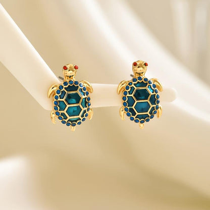 Elegant Cute Turtle Stud Earrings