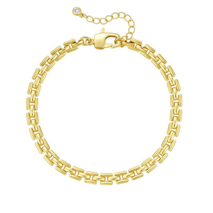 14k Elegant Double Sided Panther Link Anklet