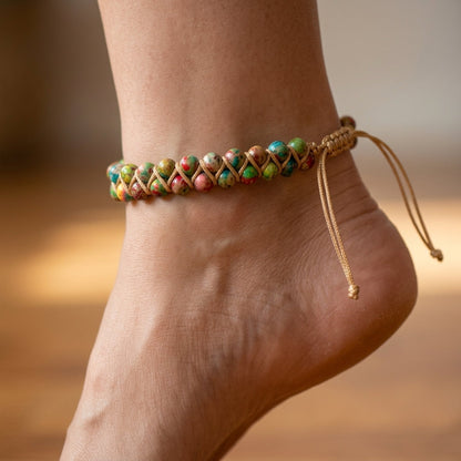 Boho Crystal Stone Energy Anklet