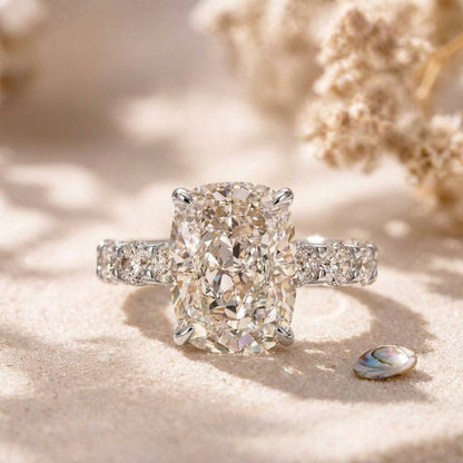Elegant Elongated Cushion Cut Ring