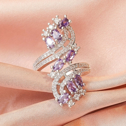 Bold Amethyst Elegant Ring