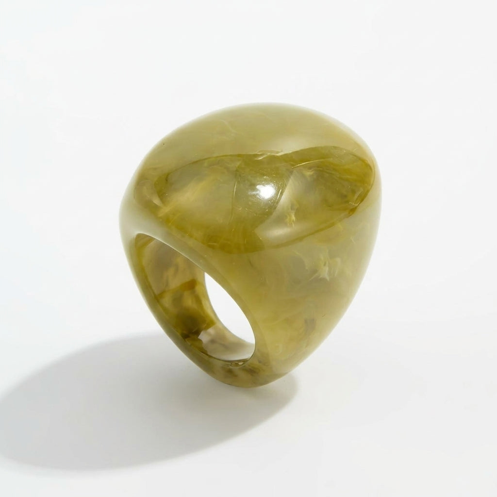 Chunky Oval Resin Ring