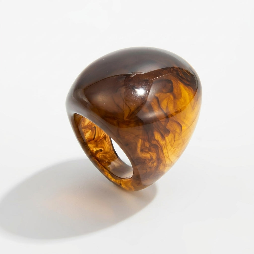 Chunky Oval Resin Ring
