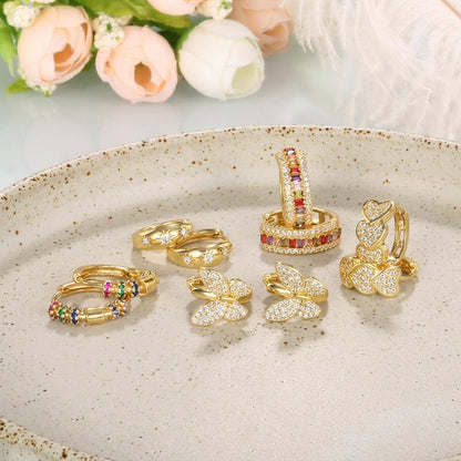 5 Sets of Colorful & Classy Huggie Earrings