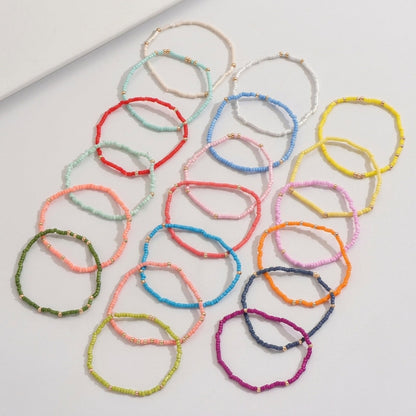 Boho Colorful Beaded Stackable Bracelet Set