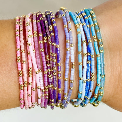 Boho Colorful Beaded Stackable Bracelet Set