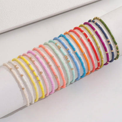 Boho Colorful Beaded Stackable Bracelet Set
