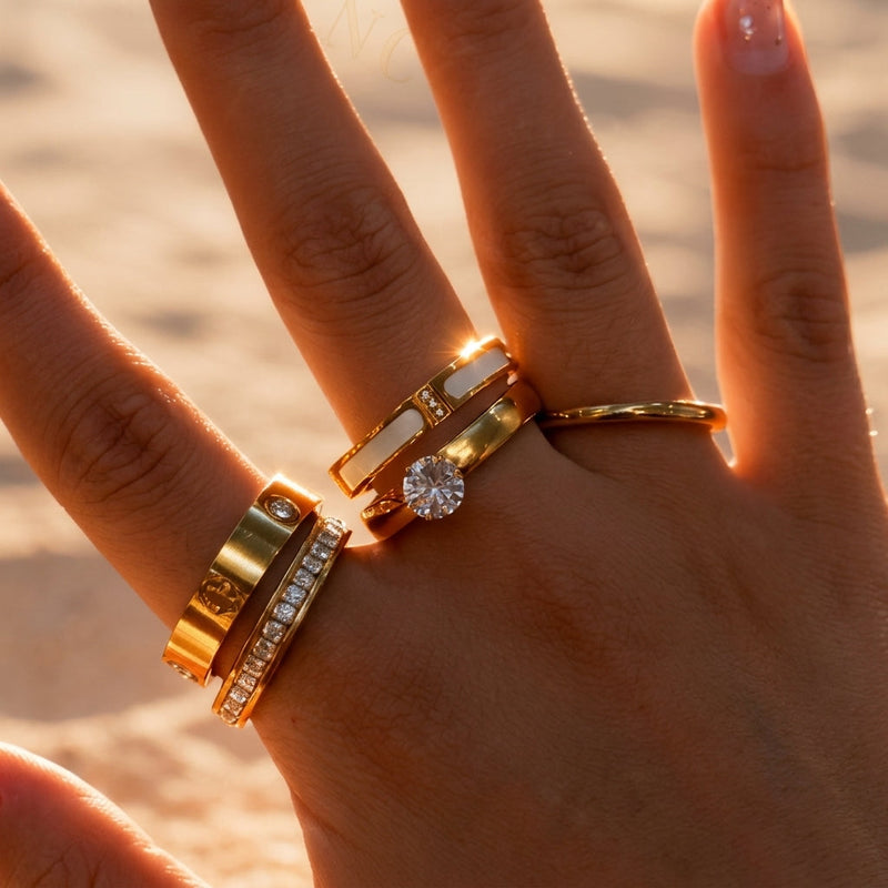 18k 5pc Luxe Ring Stack