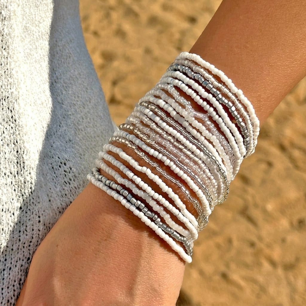 16pc Boho Multi Colored Casual Bracelets