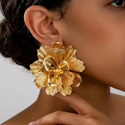 Statement Floral Dangle Earrings