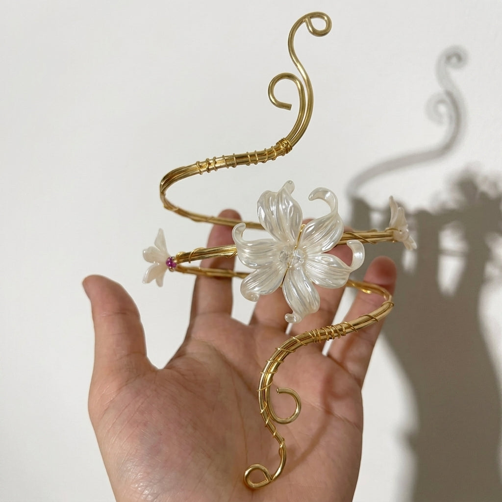 Floral Lily Arm Bracelet