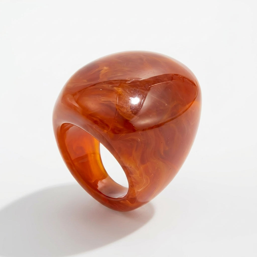 Chunky Oval Resin Ring
