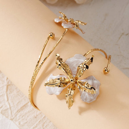 Tropical Open Floral Arm Bracelet