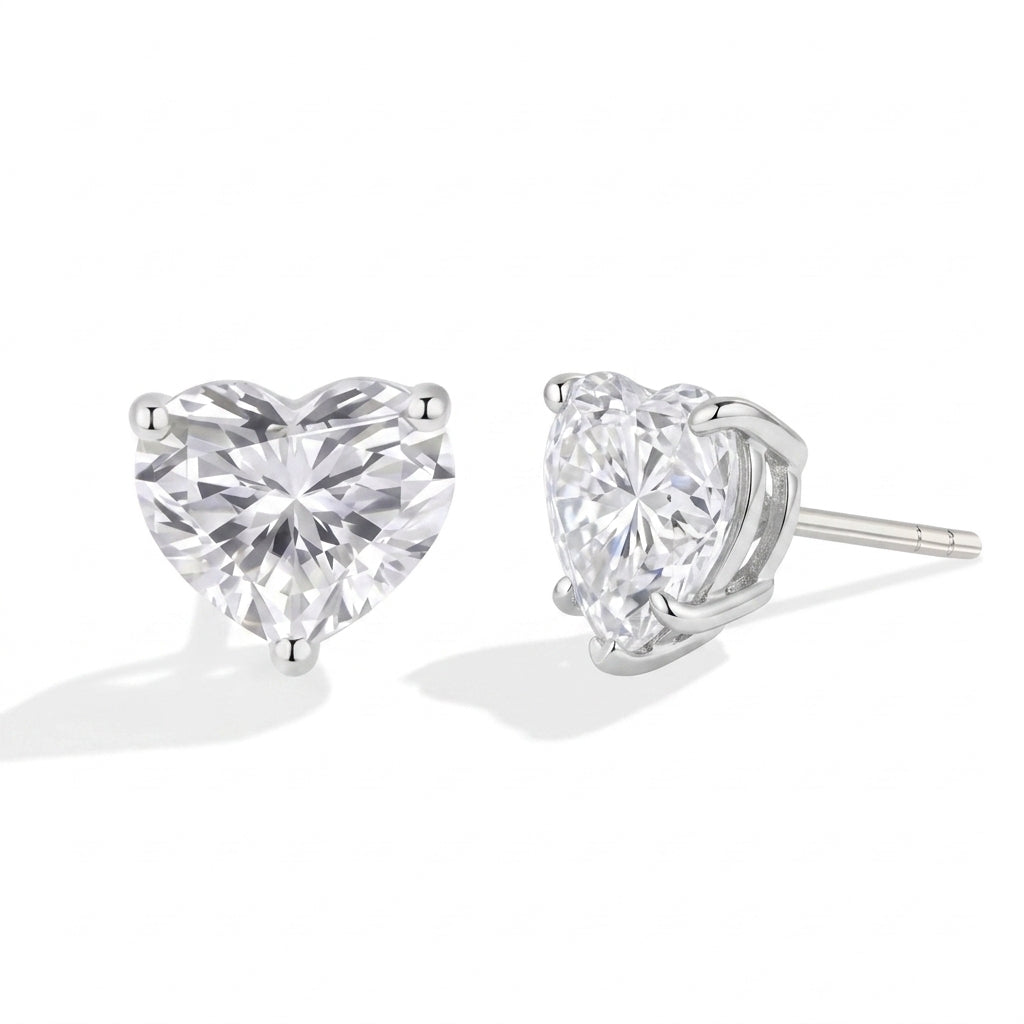 Elegant Shaped Diamond Stud Earrings