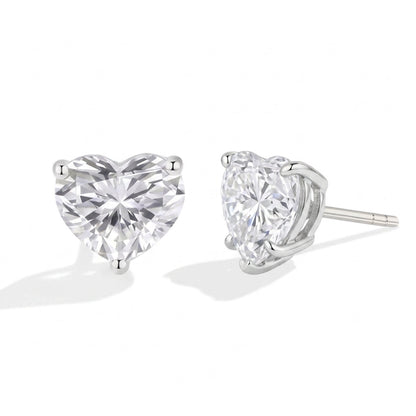 Elegant Shaped Diamond Stud Earrings