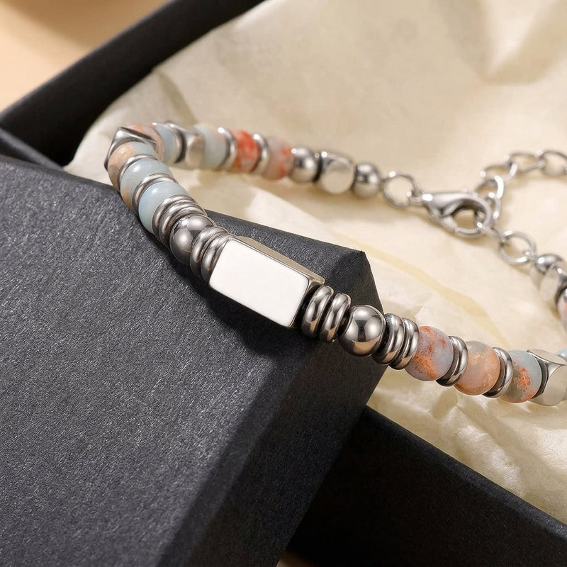 Geometric Beaded Boho Bracelet