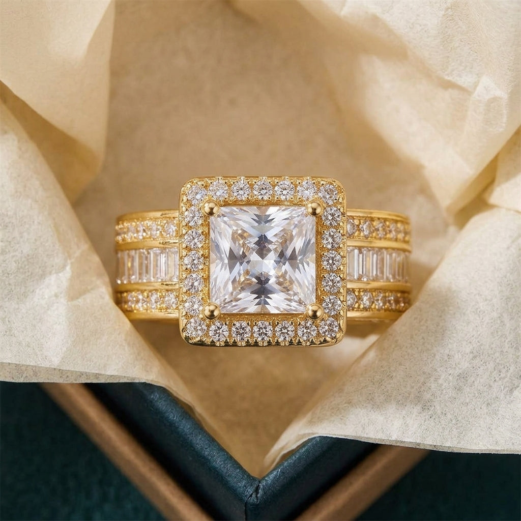 Square Cut Baguette Band Ring