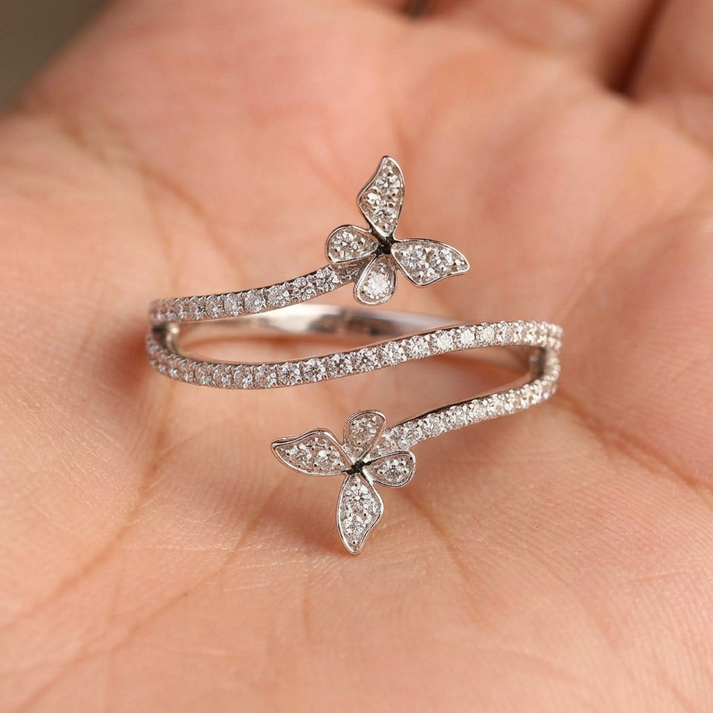 Butterfly Wrap Around Ring