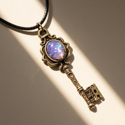 Boho Protection Key Amulet Pendant Necklace