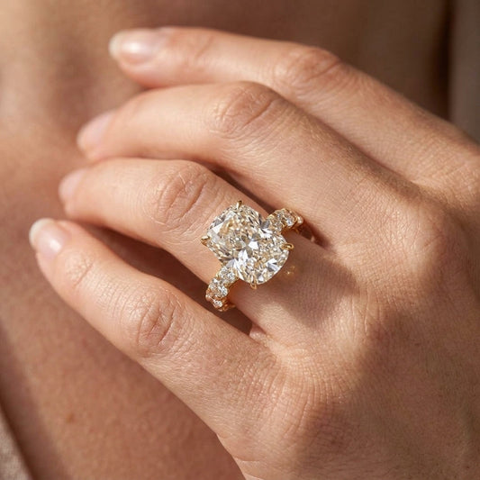 Elegant Elongated Cushion Cut Ring