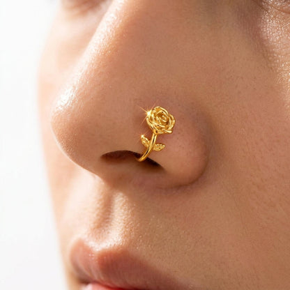 20G Seamless Rose Nose Hoop