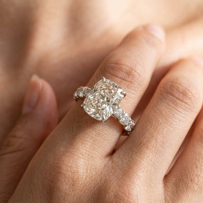 Elegant Elongated Cushion Cut Ring