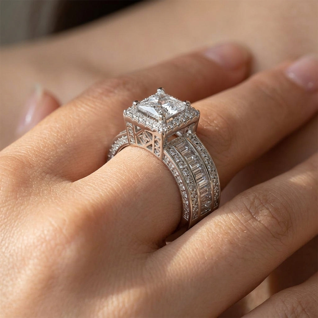 Square Cut Baguette Band Ring
