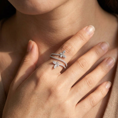 Butterfly Wrap Around Ring