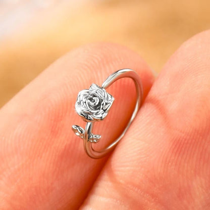 20G Seamless Rose Nose Hoop