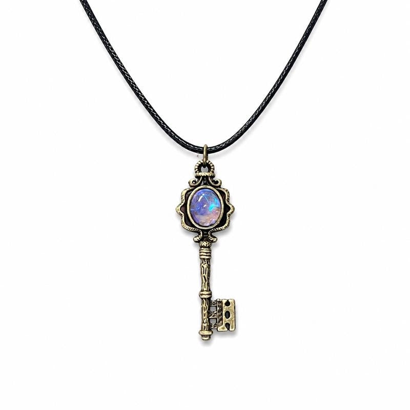 Boho Protection Key Amulet Pendant Necklace