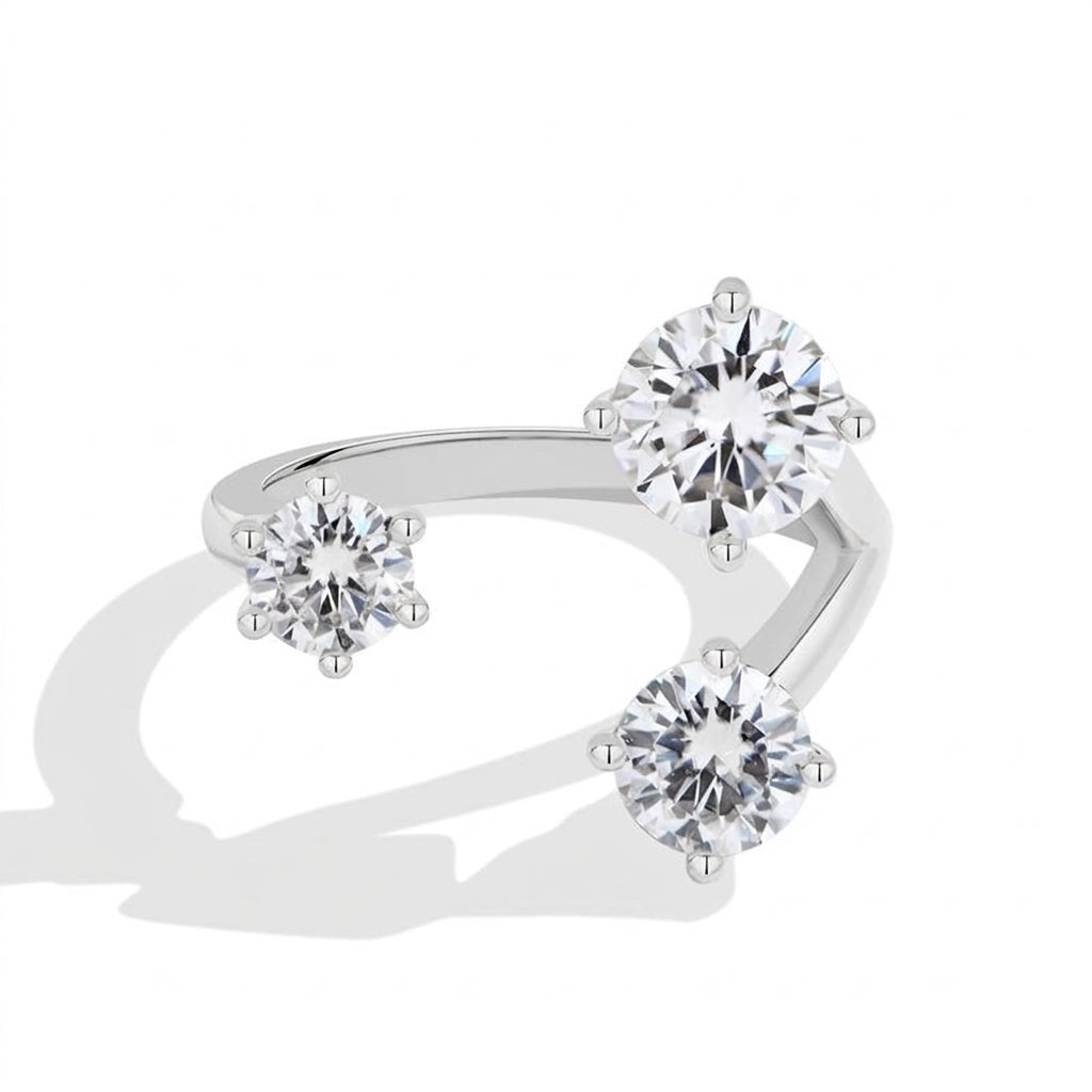 Elegant Toi et Moi Ring