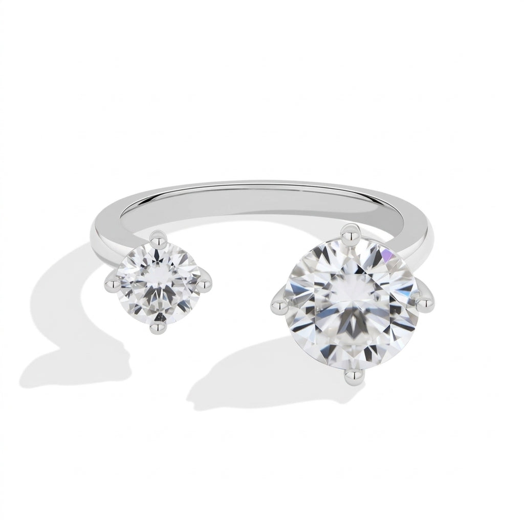 Elegant Toi et Moi Ring